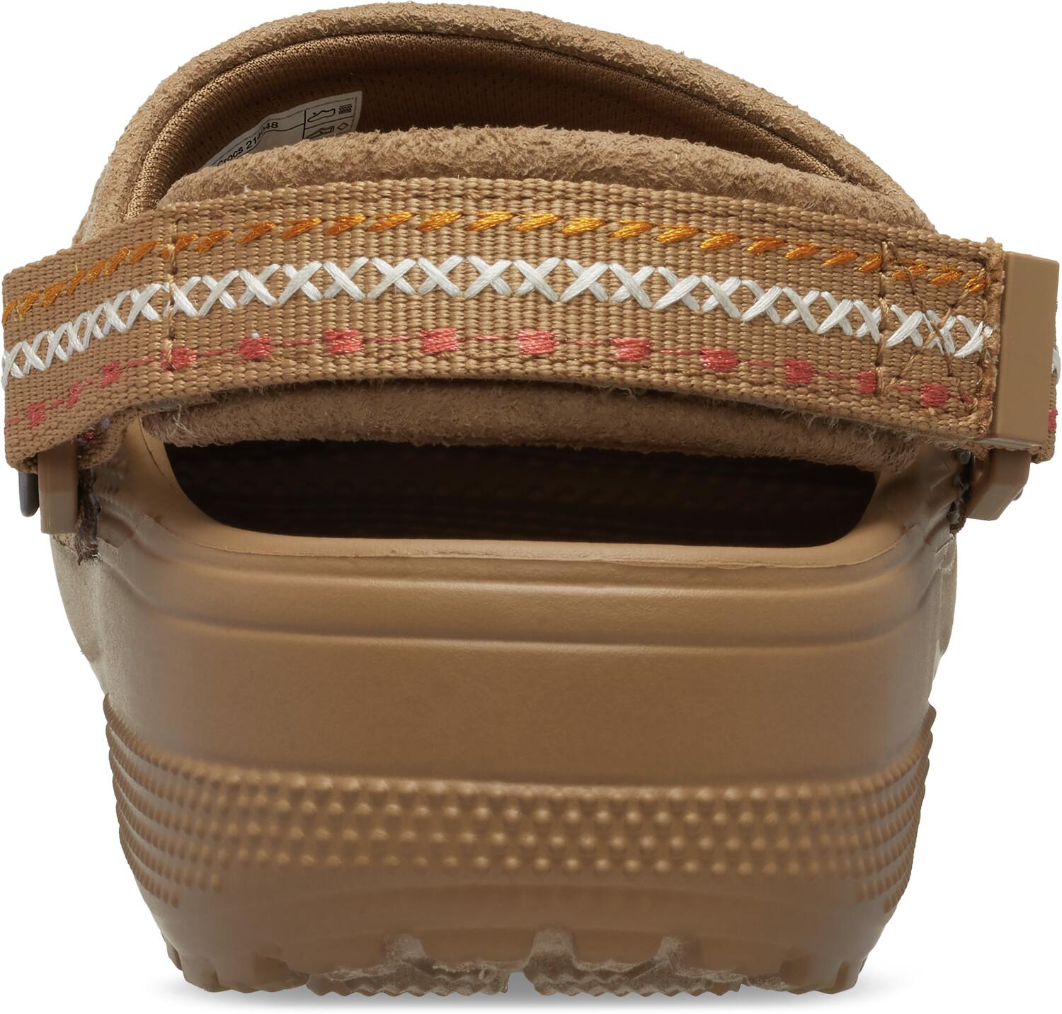 Crafted Vegan Suede Stitch clogs - Sepia